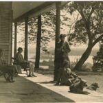 Students on the veranda of Tivoli, c. 1928
